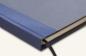 Preview: Schreib - und Notizbuch schwarz, mit marineblauem Leinen